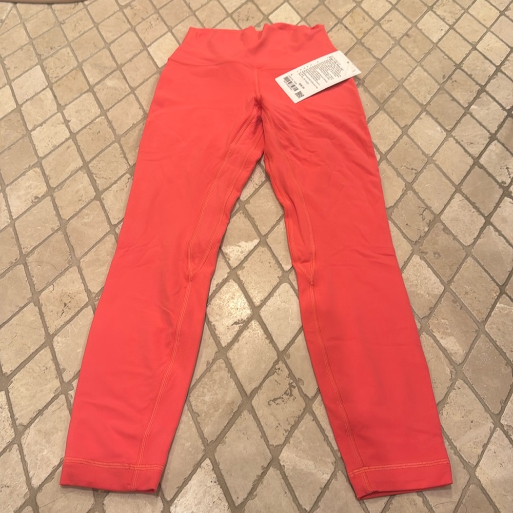 Brand New Lululemon Align HR Pants 25” in pink